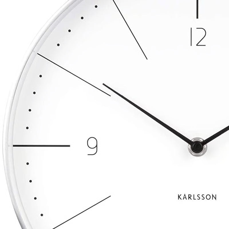 Pendule Normann blanc Present time
