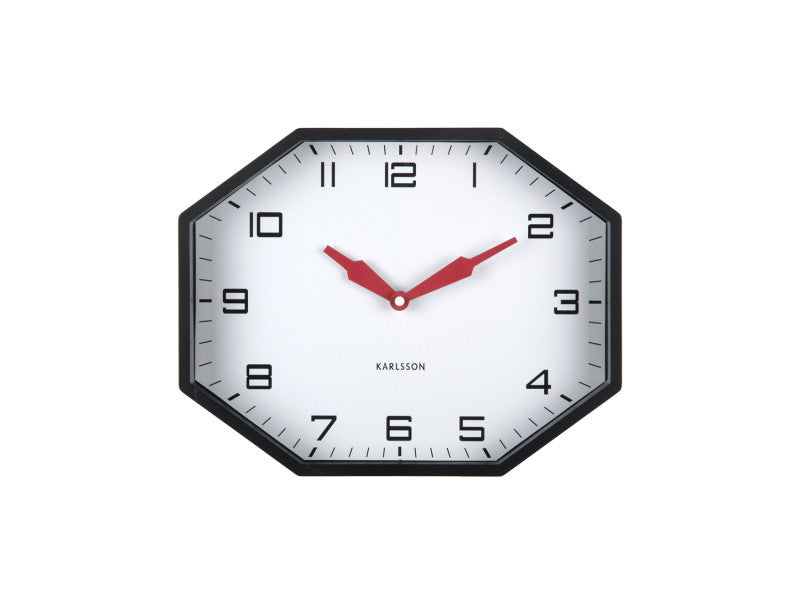 Horloge murale octogonale moderne Present Time