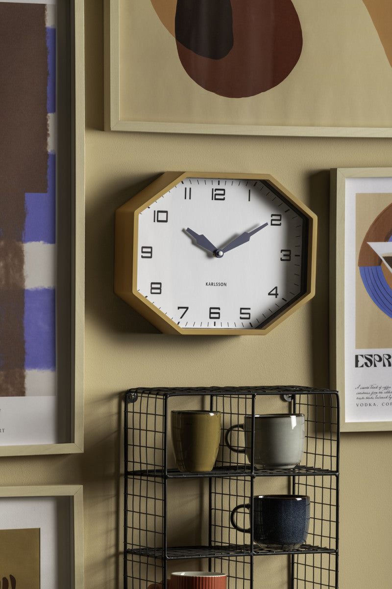 Horloge murale octogonale moderne Present Time