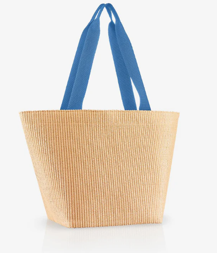 Cabas Shopper M Raffia Bleu Reisenthel 1