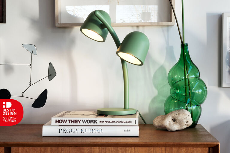 Lampe de table Little Lebow verte Fatboy