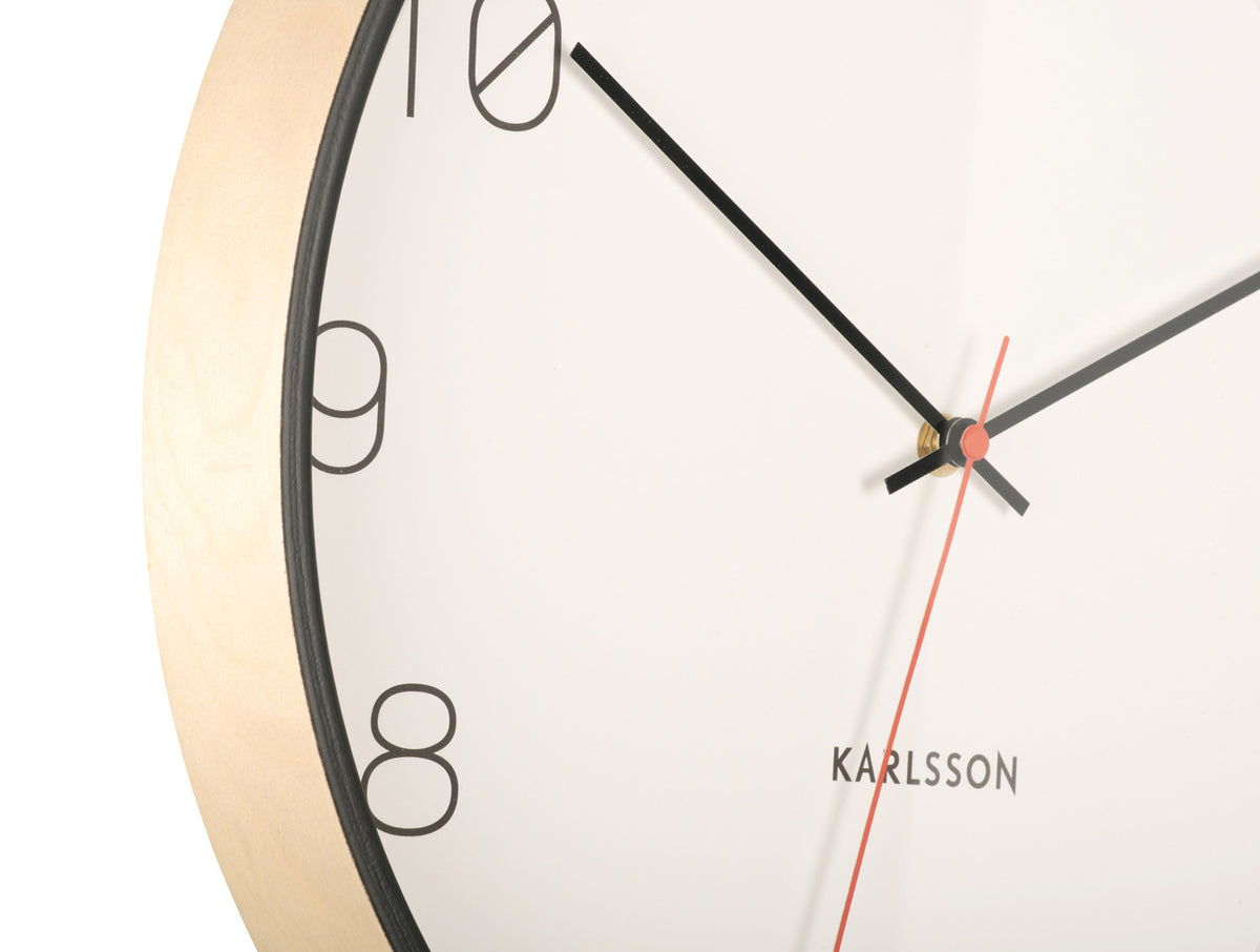 Pendule bois present time 12