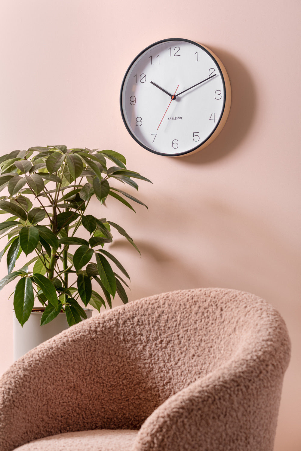Pendule bois present time 15