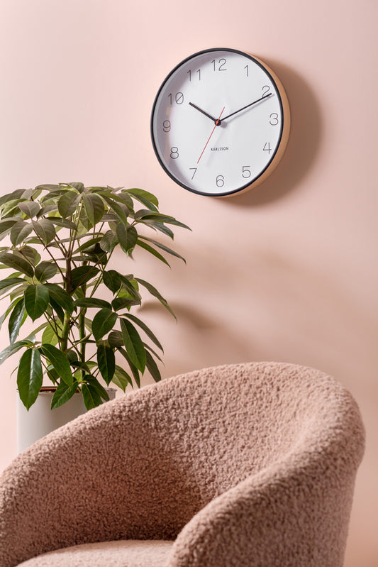 Pendule bois present time 15