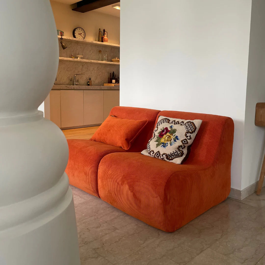Pouf Maison Jeudi velours 11