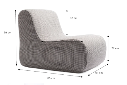 Pouf Maison Jeudi velours 8