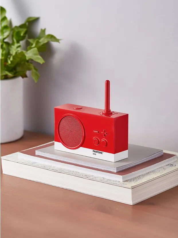 Radio enceinte Tykho 3 Lexon rouge Pantone