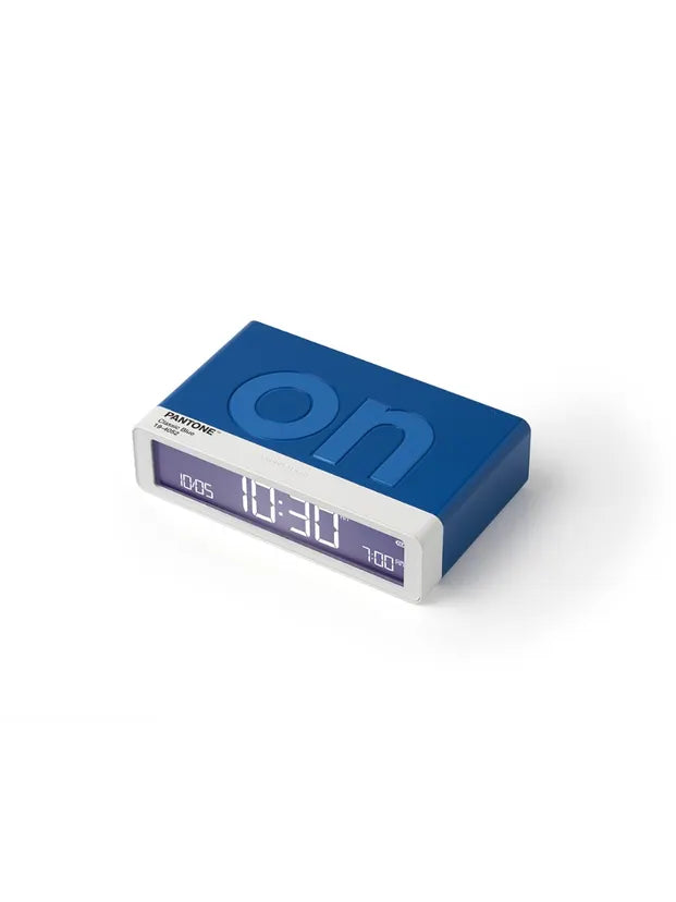 Reveil Flip on/off Lexon Pantone bleu 1