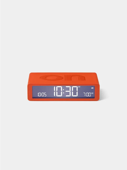 Reveil Flip on/off Lexon orange 
