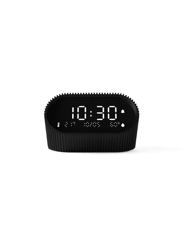 Reveil Ray Clock Noir Mat Lexon 1