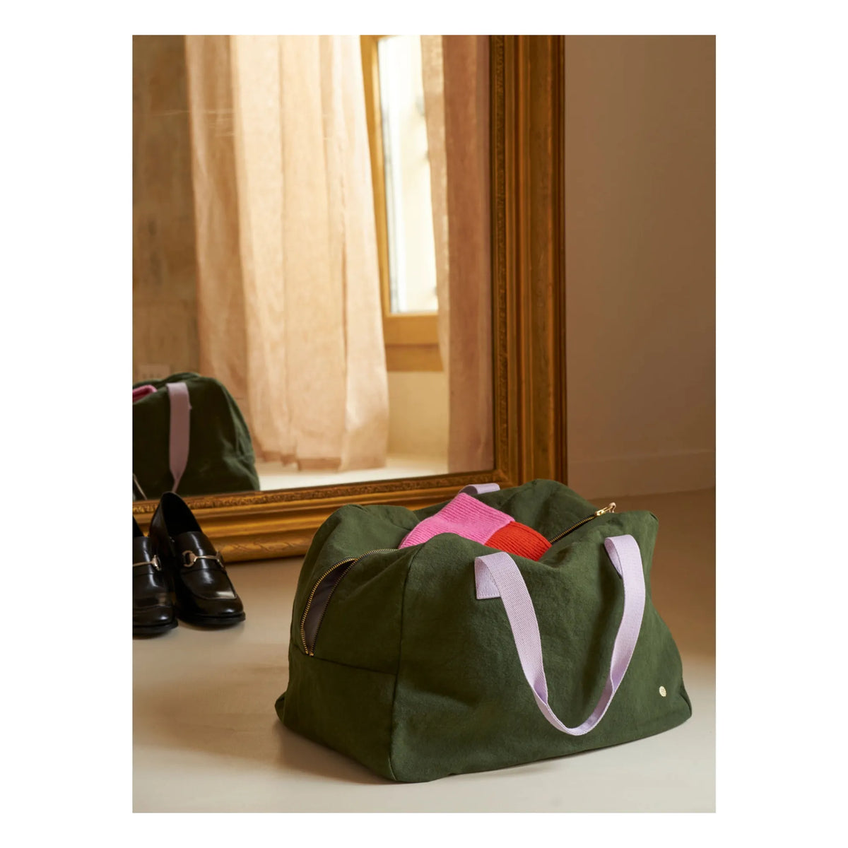Sac week end kaki La Cerise sur le Gateau