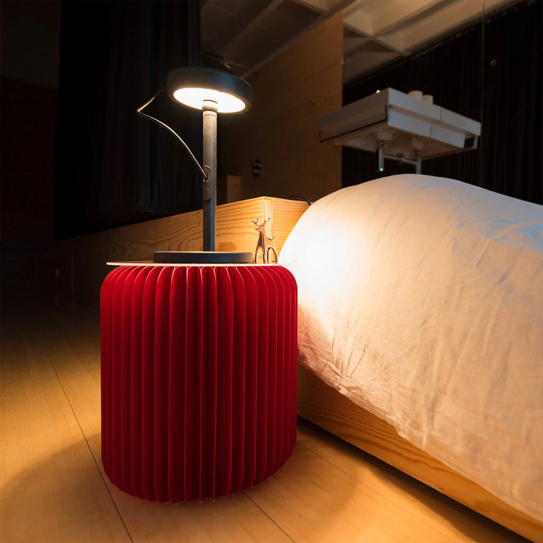 Tabouret pliable Rouge, Léon Stooly