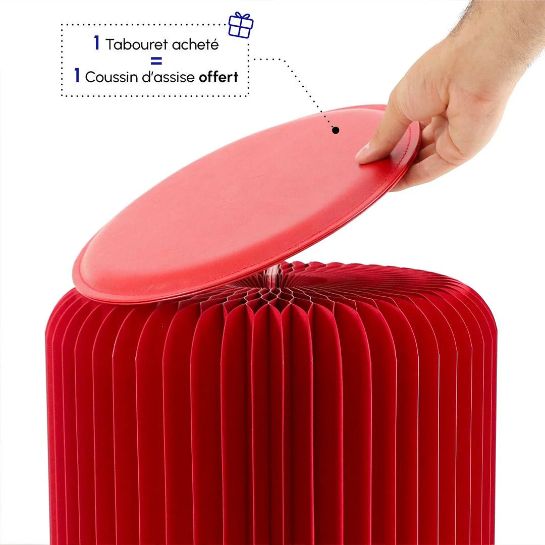 Tabouret pliable Rouge, Léon Stooly 3