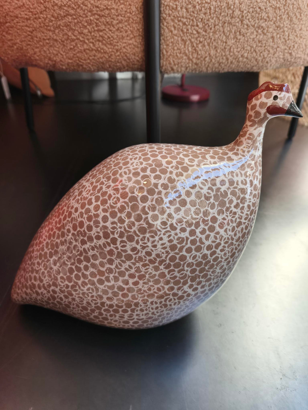 Pintade en céramique de Lussan - moyen modèle