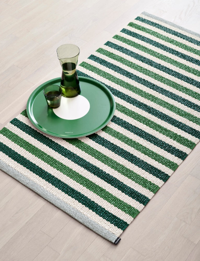 Tapis Teo Dark Green Pappelina