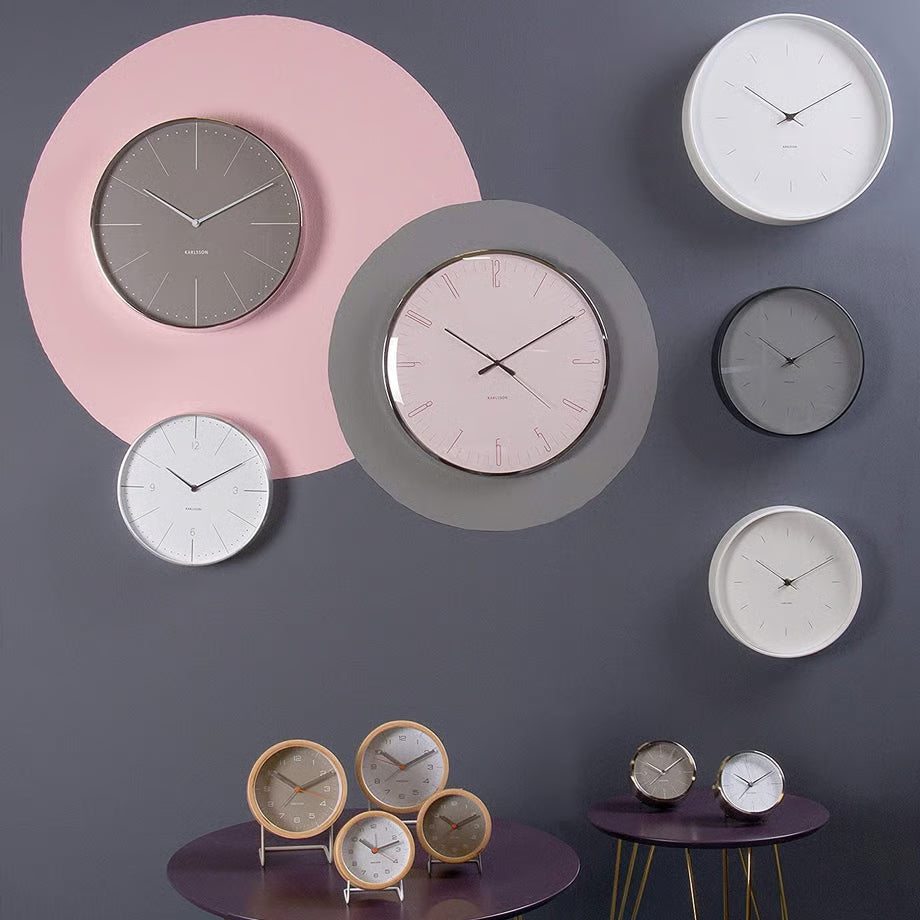 Pendule Normann blanc Present time