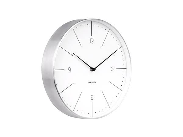 Pendule Normann blanc Present time