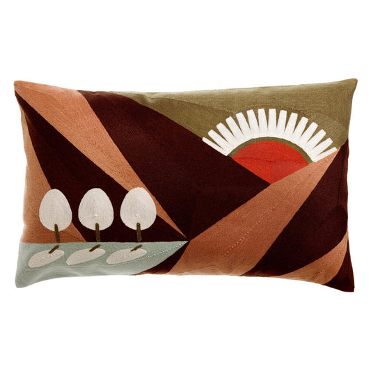 Coussin brodé Eol Vivaraise