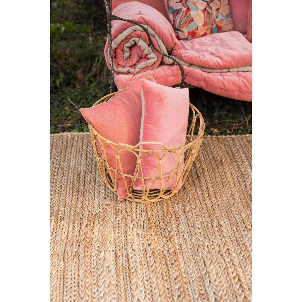 Coussin Uni Elise Pêche Vivaraise