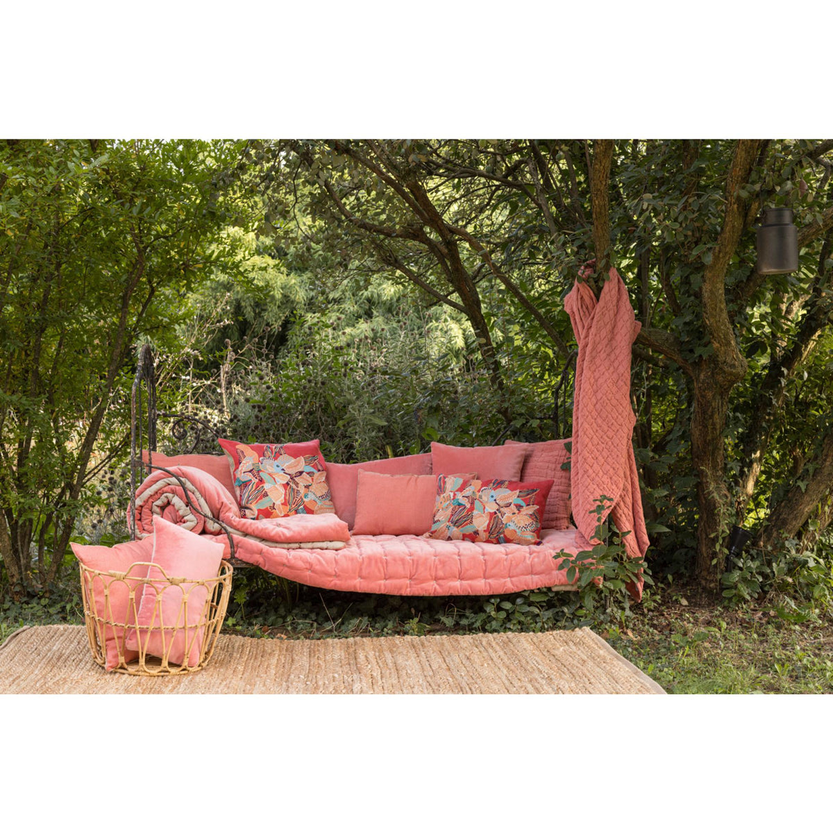 Coussin Uni Elise Pêche Vivaraise