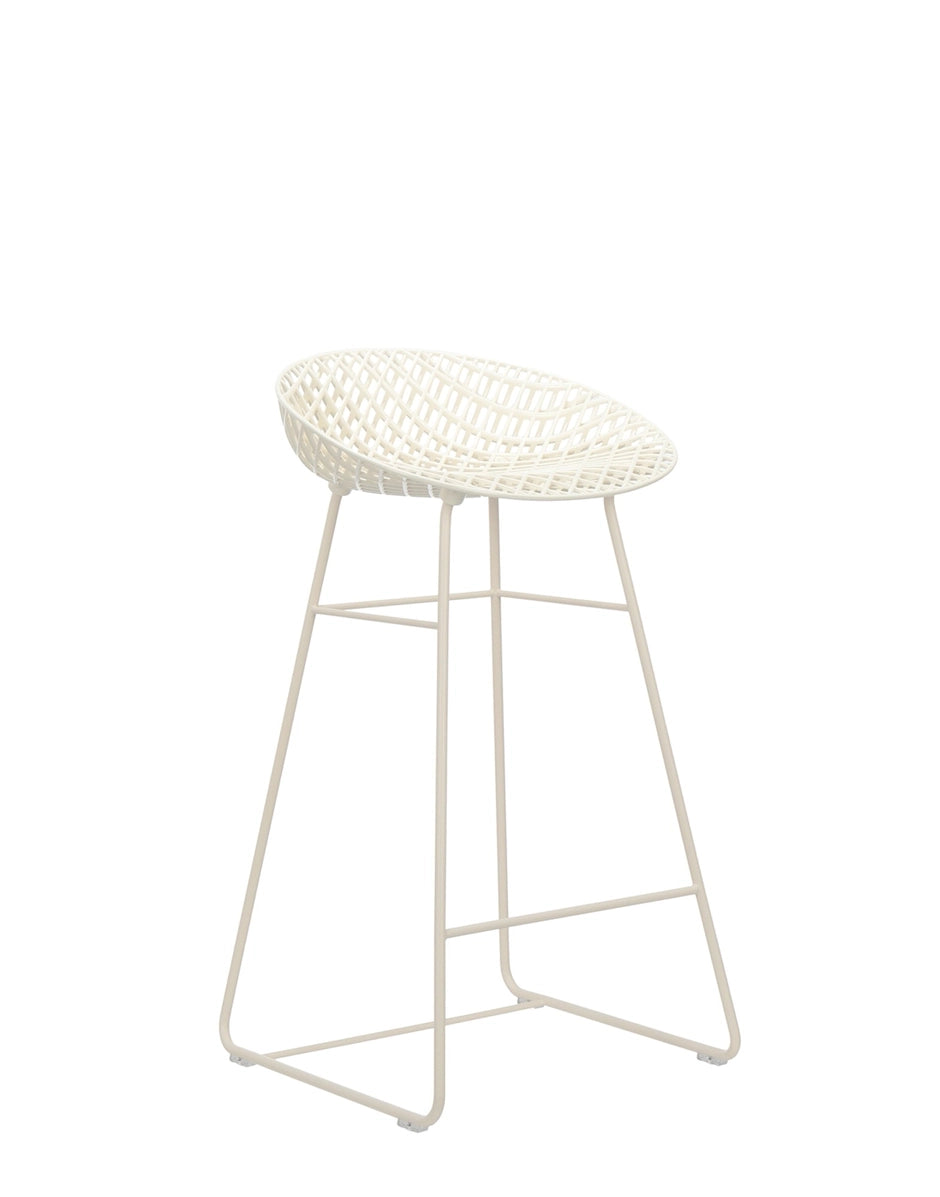 Tabouret h65 Smatrik blanc Kartell