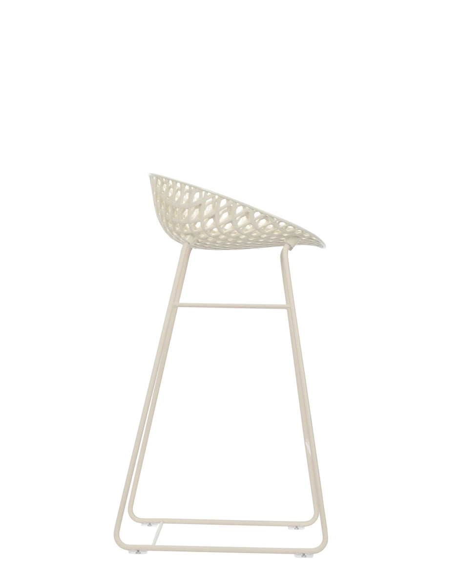 Tabouret h65 Smatrik blanc Kartell