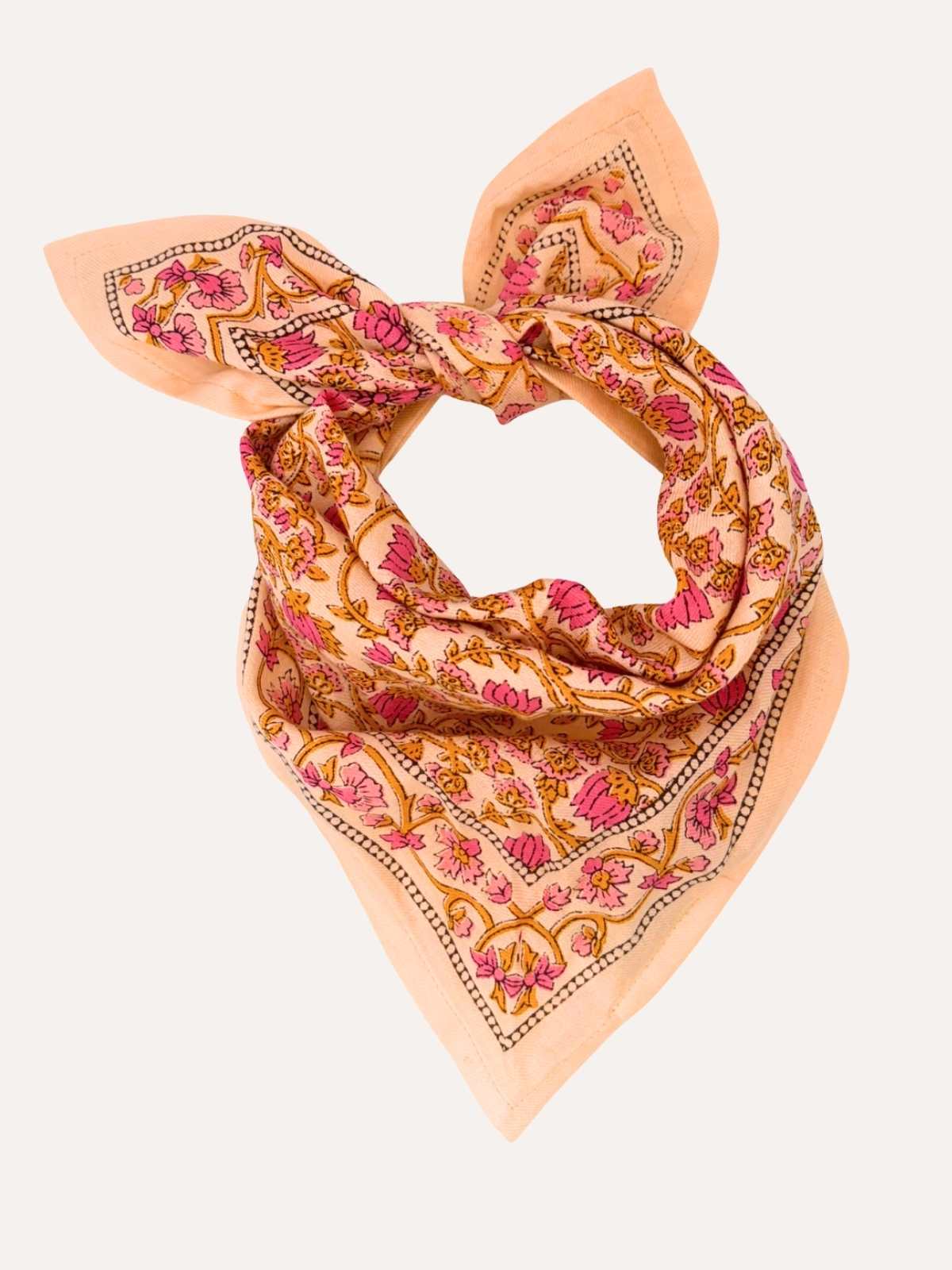 Petit foulard TUlIPA rose Byzantine